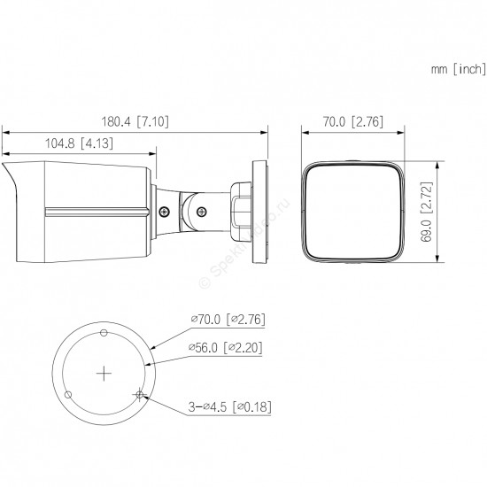 Dahua DH-IPC-HFW1230TC1P-A-0360B-S6 Dahua DH-IPC-HFW1230TC1P-A-0360B-S6