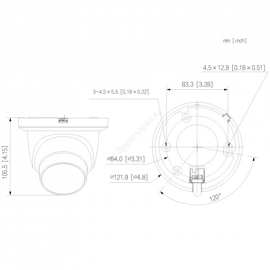 Dahua DH-IPC-HDW5559TMP-ASE-IL-0600B-LE Dahua DH-IPC-HDW5559TMP-ASE-IL-0600B-LE