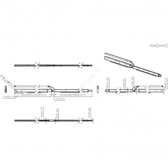 Dahua IPMECD-0161-M2020 - складная стрела 2м-2м