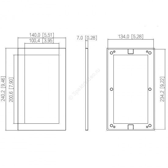 Dahua VTM25P2 - металлическая рамка