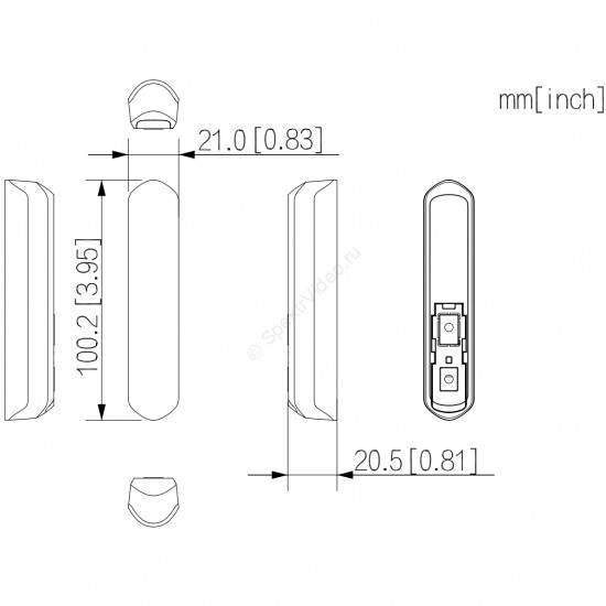 Dahua DHI-ARD323-W2(868)-B - беспроводной датчик двери Dahua DHI-ARD323-W2(868)-B - беспроводной датчик двери