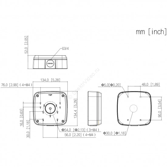 Dahua DH-PFA3331S - монтажная коробка