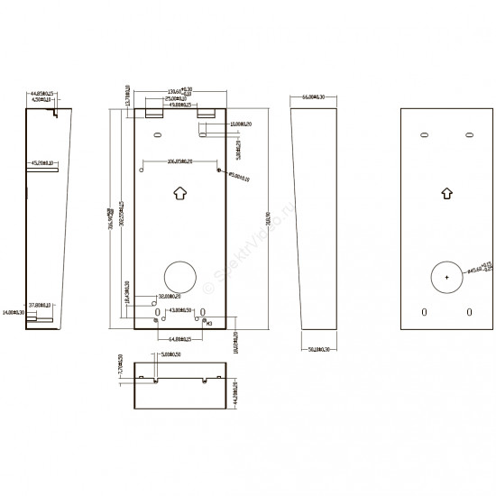 Tantos Easy-Surface - козырёк для накладной установки