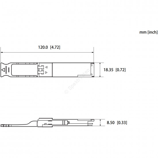 Dahua QSFP-1310-10-SMF - оптический модуль SFP+ LC