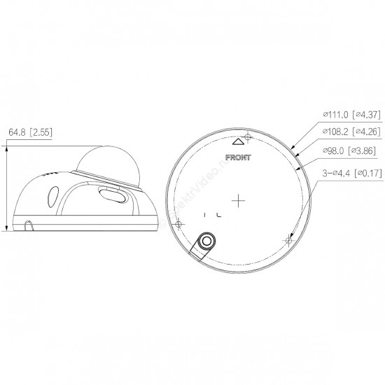 Dahua DH-IPC-HDBW3441FP-AS-0210B-S2 Dahua DH-IPC-HDBW3441FP-AS-0210B-S2