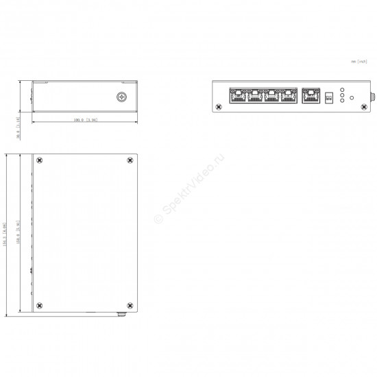Dahua DH-PFT1500 - 4-х портовый инжектор